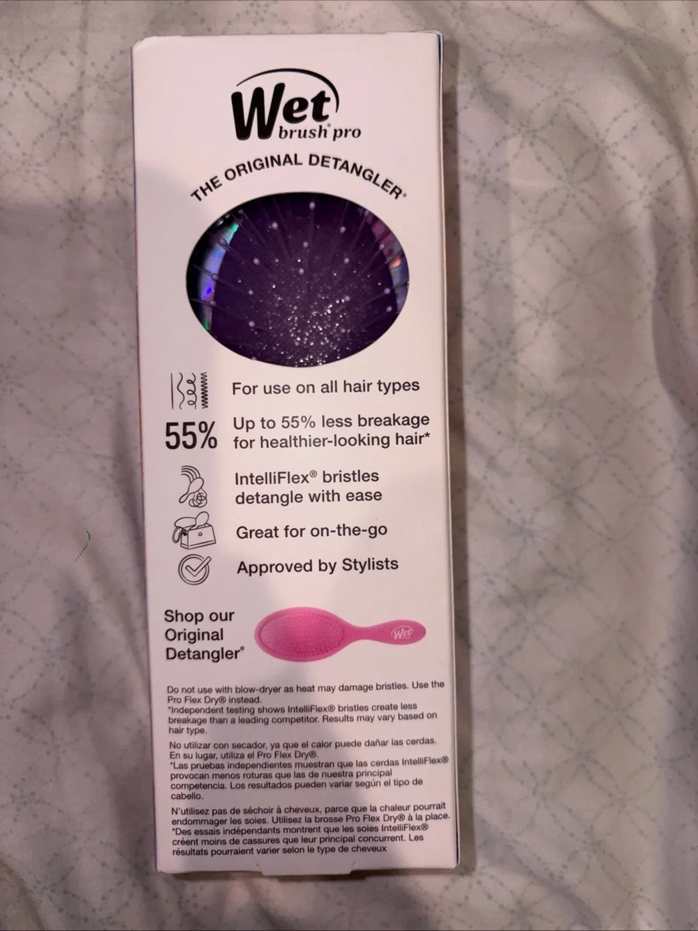 Wet Brush Pro Mini Detangler Purple Gum Drop NWB